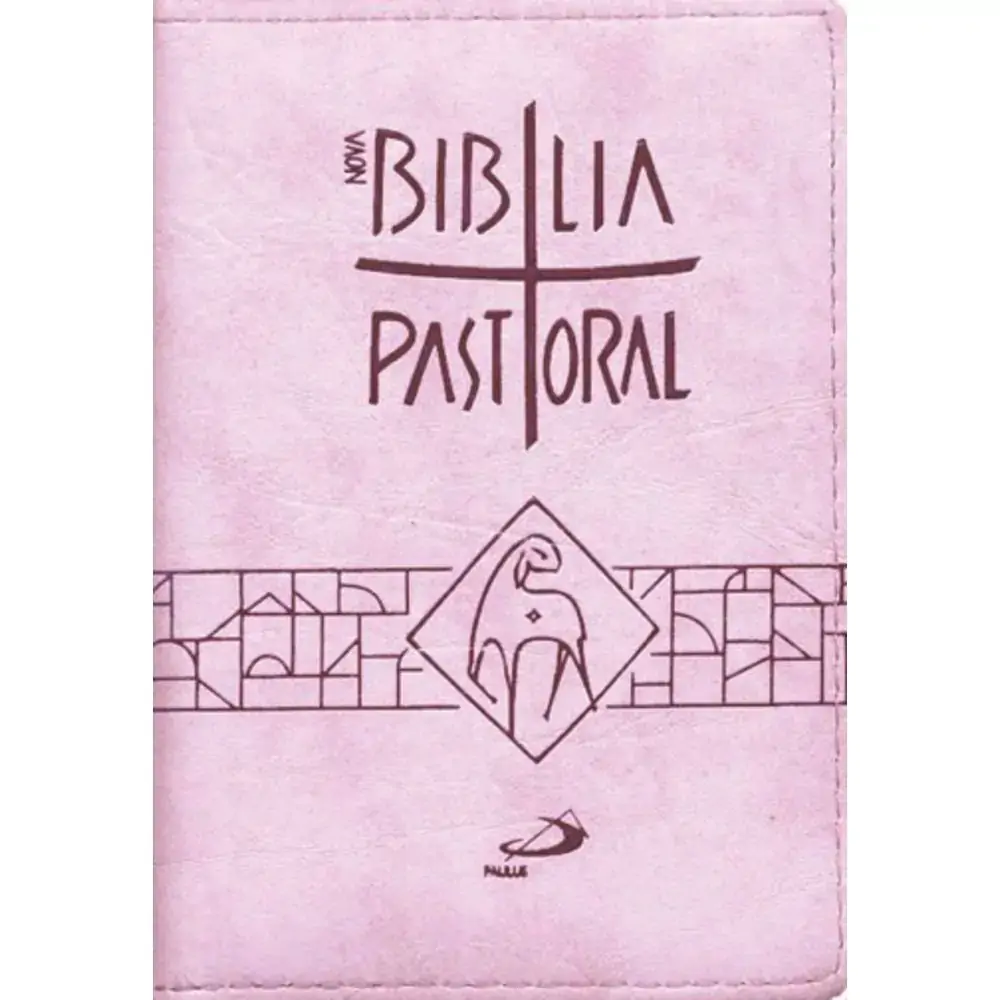 Nova Biblia Sagrada Ed. Pastoral Media Ziper Rosa