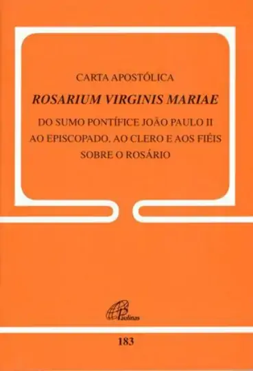 Carta Apostolica Rosarium Virginis Mariae 140g Editora Paulinas
