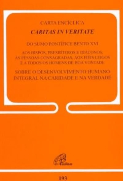 Carta Enciclica Caritas In Veritate Editora Paulinas