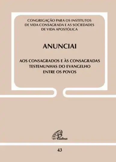 Anunciai Doc. 43 100g Editora Paulinas