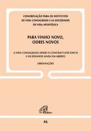 Para Vinho Novo Odres Novos Editora Paulinas