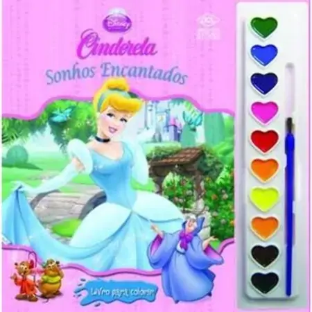 Aquarela Disney Cinderela Sonhos Encantados