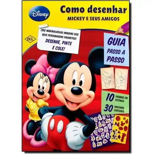 Livro Como Desenhar Mickey E S Amigos Un