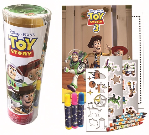 Livro Disney Tubo Historias Colorir Toy Story 4 D2423 Dcl