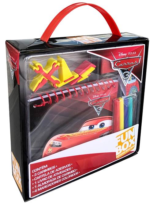 Livro Fun Box Disney Atividades Carros 3 D2431 Dcl