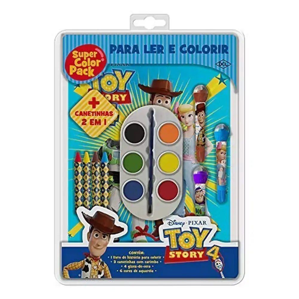 Livro de Colorir - Super Color Pack - Disney - Toy Story 4 - DCL Editora