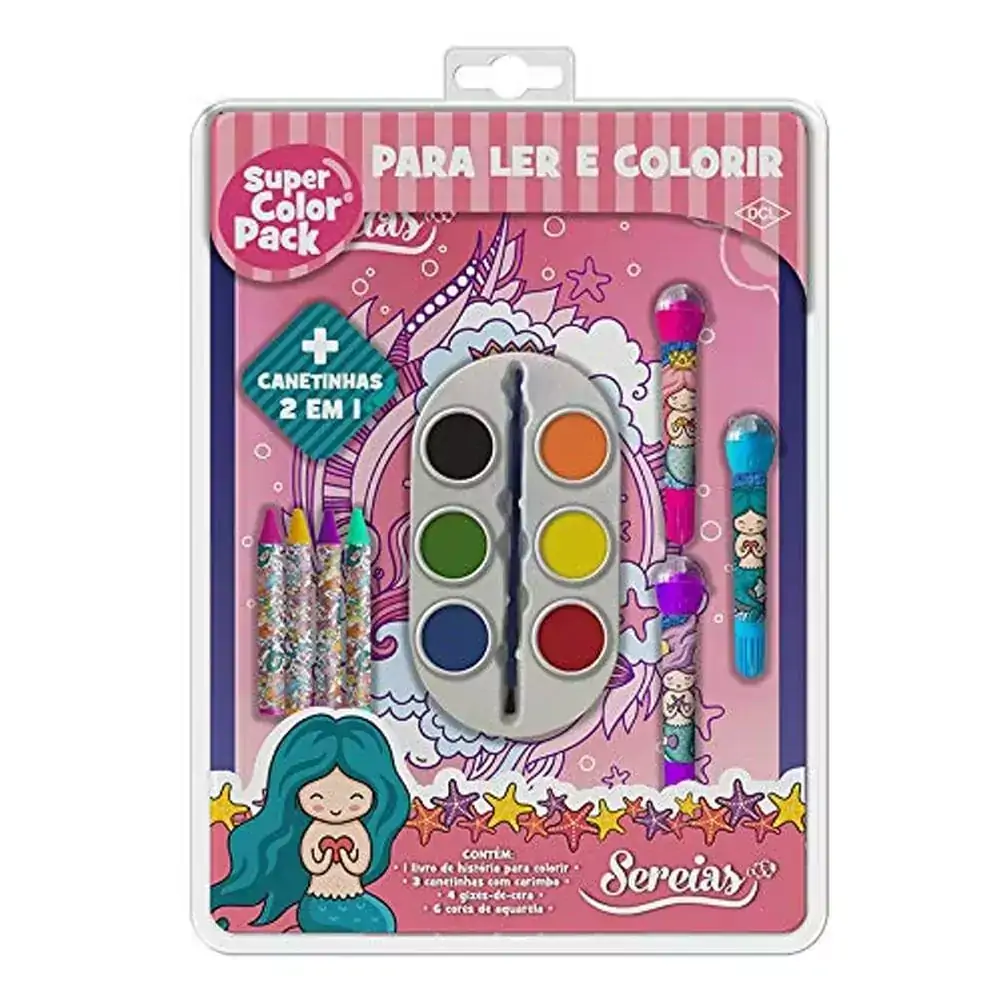 Livro de Colorir - Super Color Pack - Sereias - DCL Editora