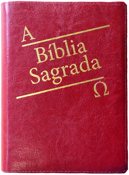 Biblia Sagrada Indice Dourado Capa Ziper Vermelha 830g Editora Santuario