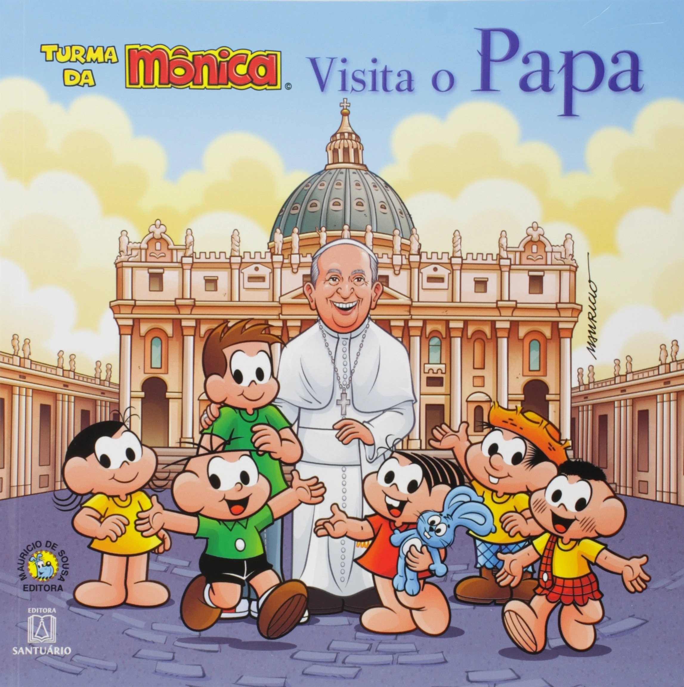 Turma Da Monica Visita O Papa Brochura 112g Editora Santuario