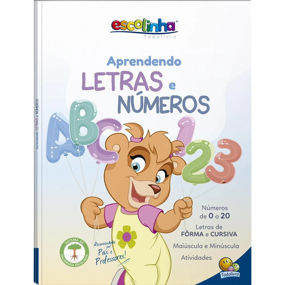 Livro Escolinha Aprendendo Letras Numeros 1144197 Todolivro