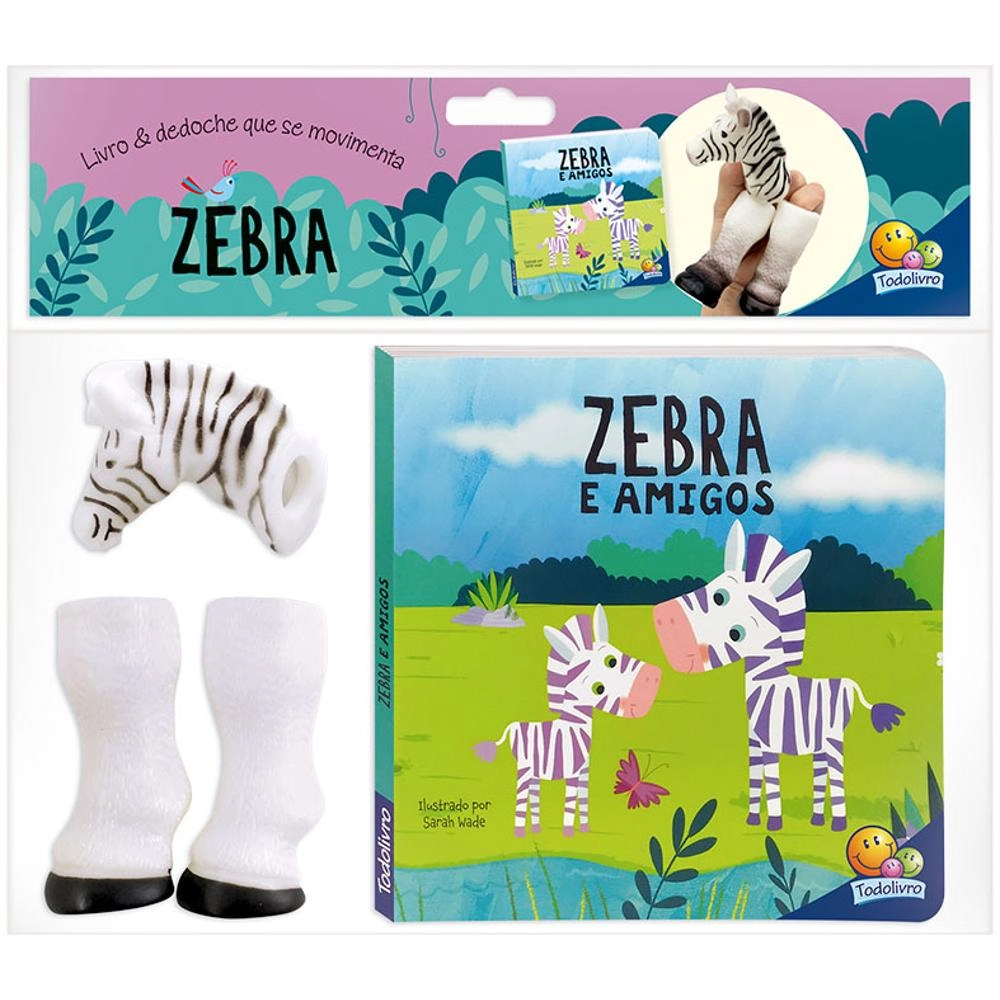 Livro Aventuras Com Dedoches Zebra E Amigos/1150090/todolivro