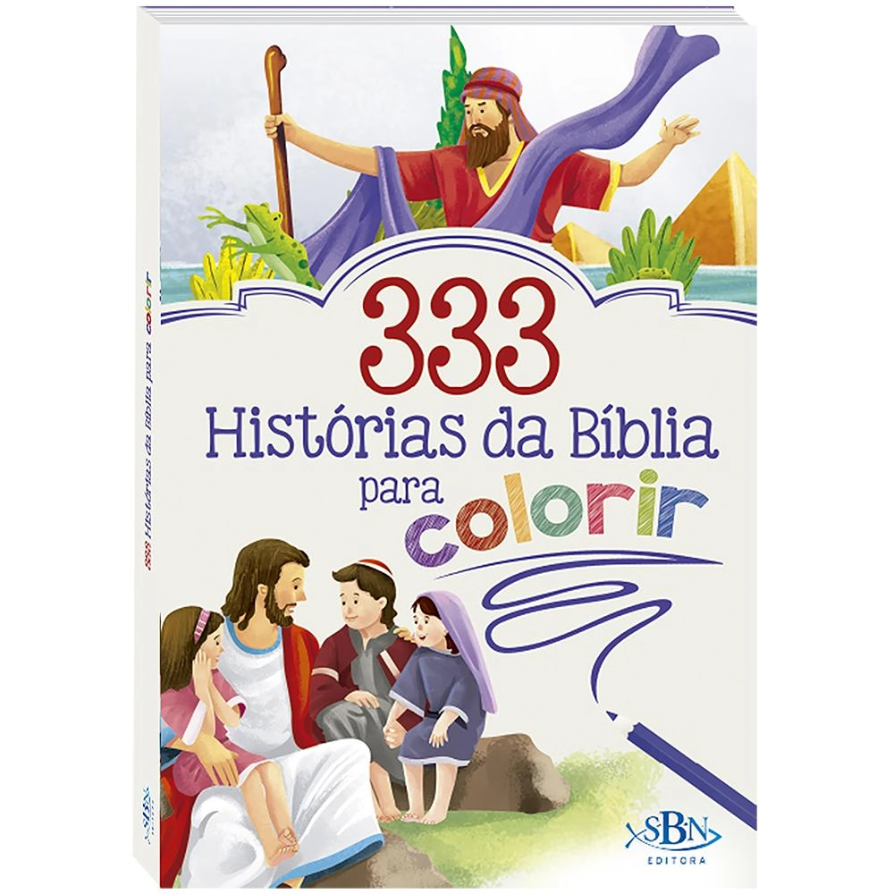 Livro 333 Historias Da Biblia Para Colorir 1150910 Todo Livro