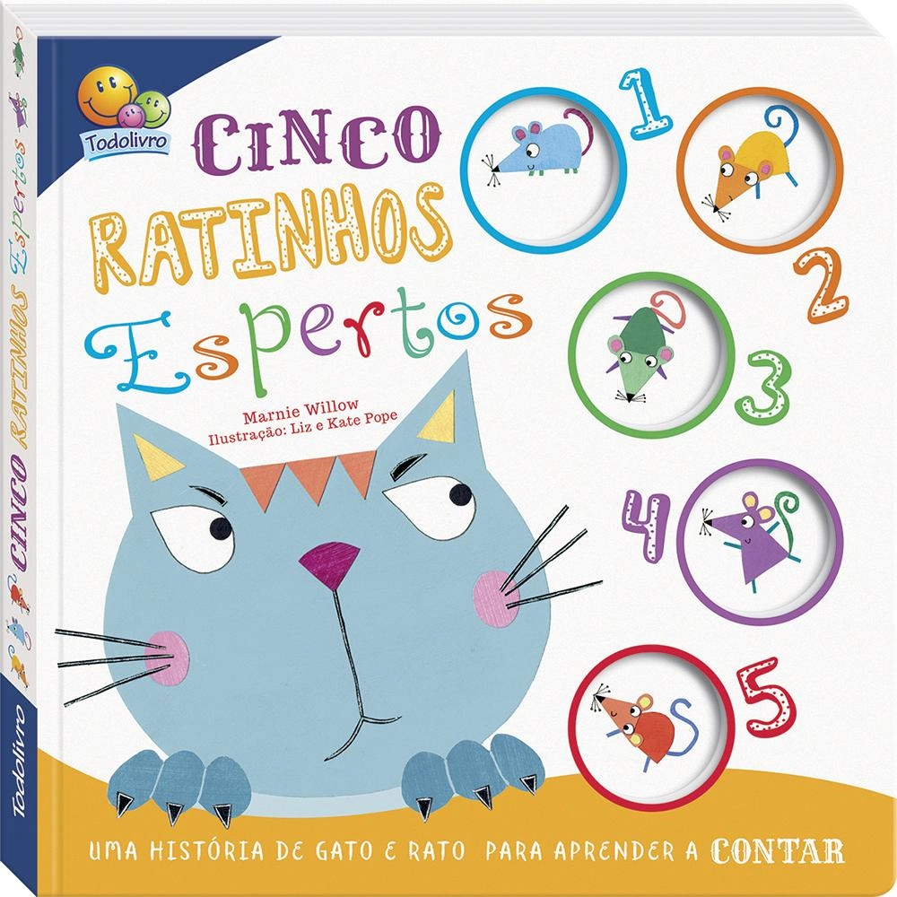 Livro Conte Ate 5 Cinco Ratinhos Espertos 1157280 Todolivro