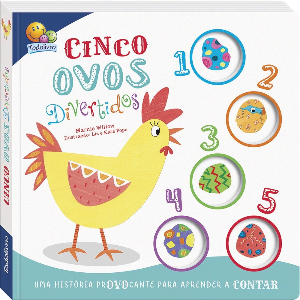 Livro Conte Ate 5 Cinco Ovos Divertidos 1157299 Todolivro