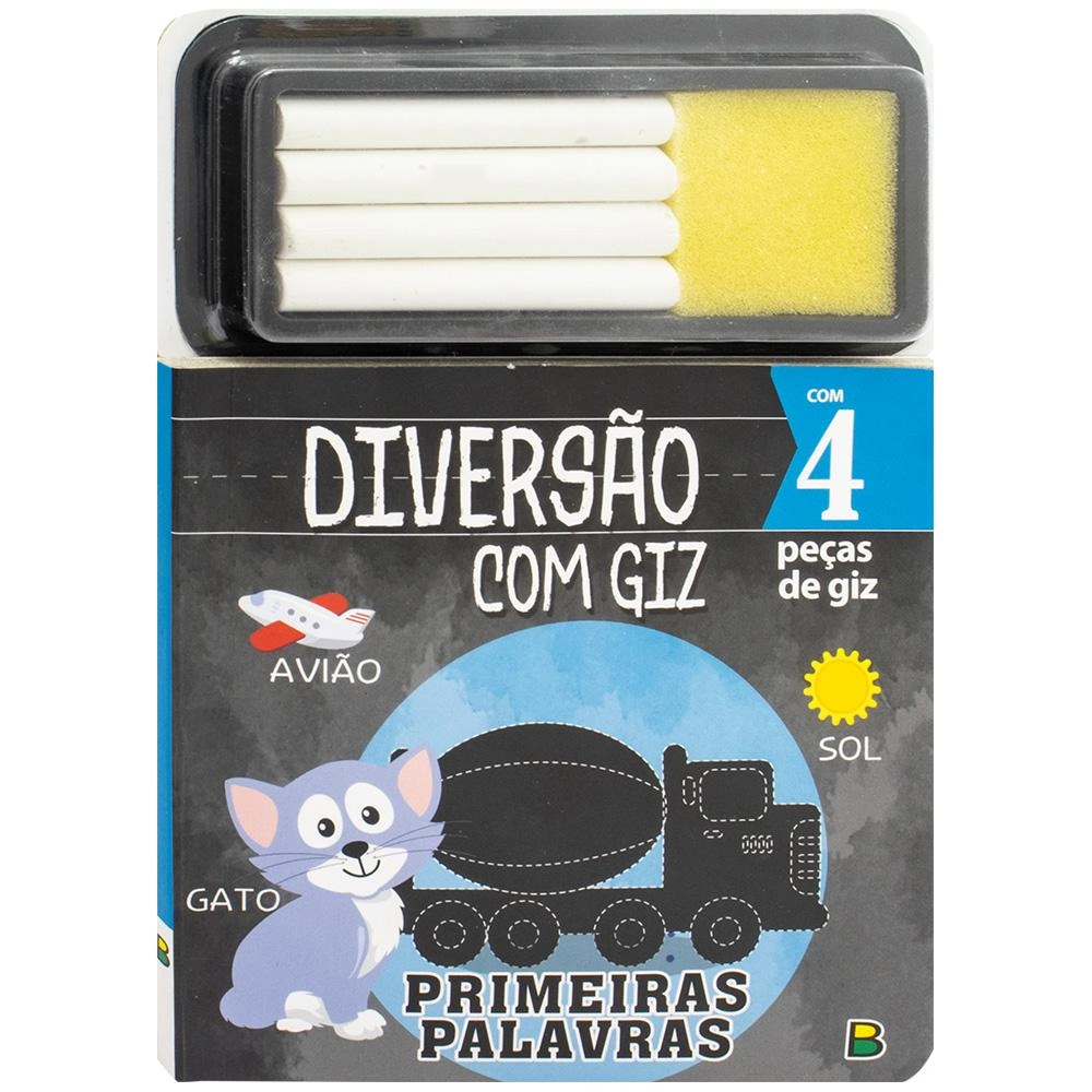 Livros Diversao Com Giz Primeiras Palavras