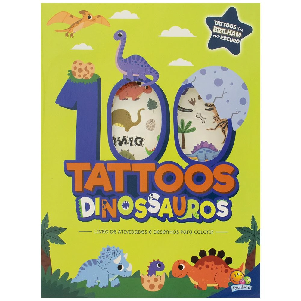 Livro Tattoo Mania Dinossauros 1179110 Todolivro