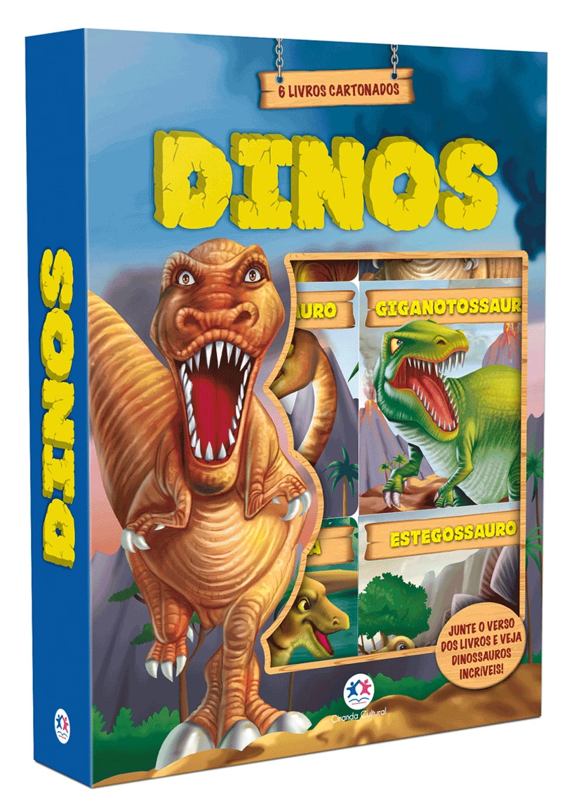 Mini Livros Box 6pcs Dinos 42822 Ciranda Cultural