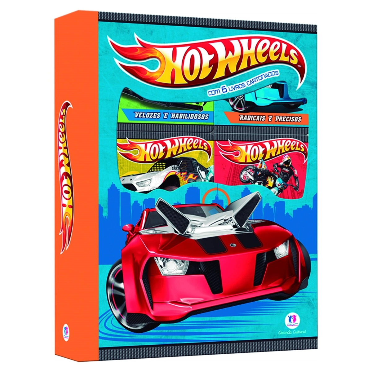 Hot Wheels Com 6 Livros Cartonados Ciranda Cultural