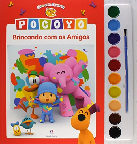 Pocoyo: Brincando Com Os Amigos Livro Com Aquarela