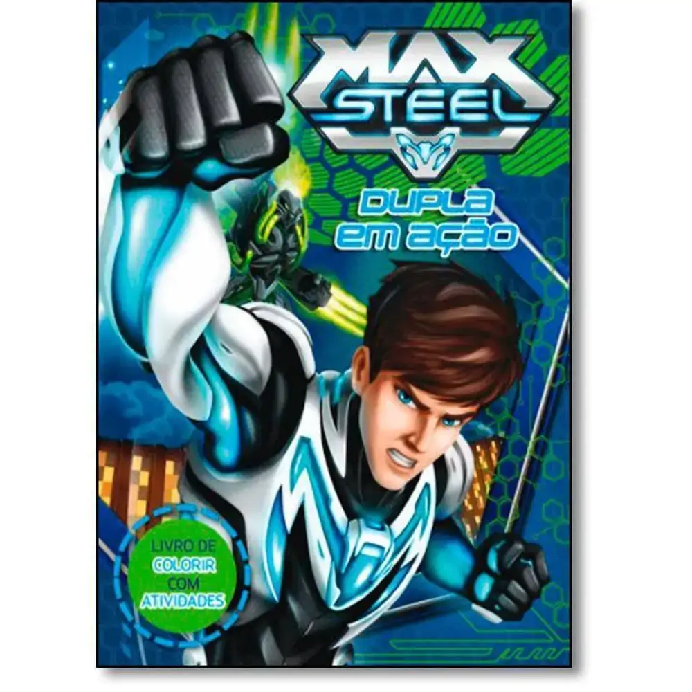 Lv Max Steel Dupla Em Acao Colorir Un