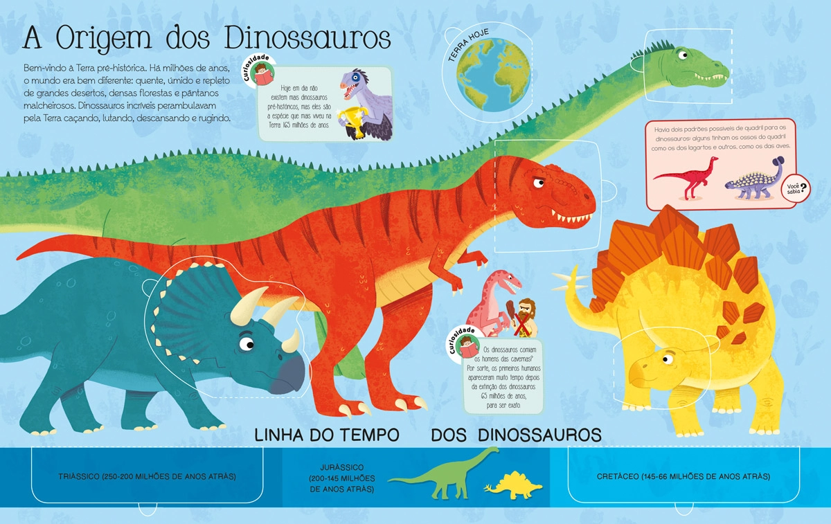 Livro Dinossauro Livro De Abas 68020 Ciranda Cultural