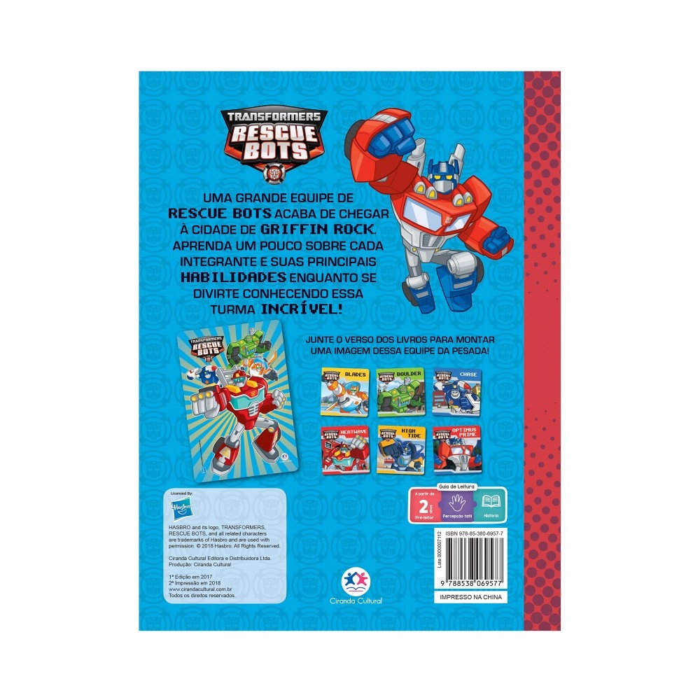 Mini Livros Box 6pcs Transformes Conhecendo A Equipe 69577 Ciranda Cultural