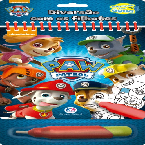 Livro Inf Colorindo Agua Patrulha Canina 77817 Ciranda Cultural