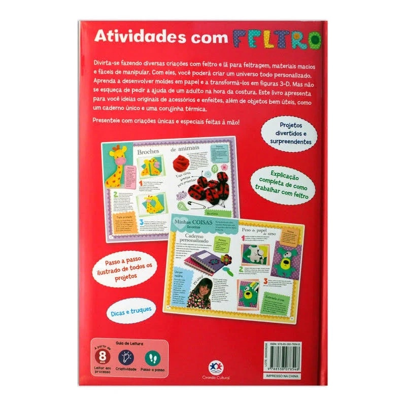 Livro Atividades Com Feltro 78548 Ciranda Cultural