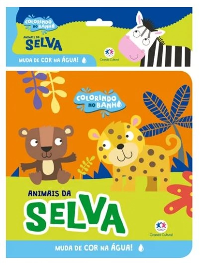 Livro Animais Selva Banho
