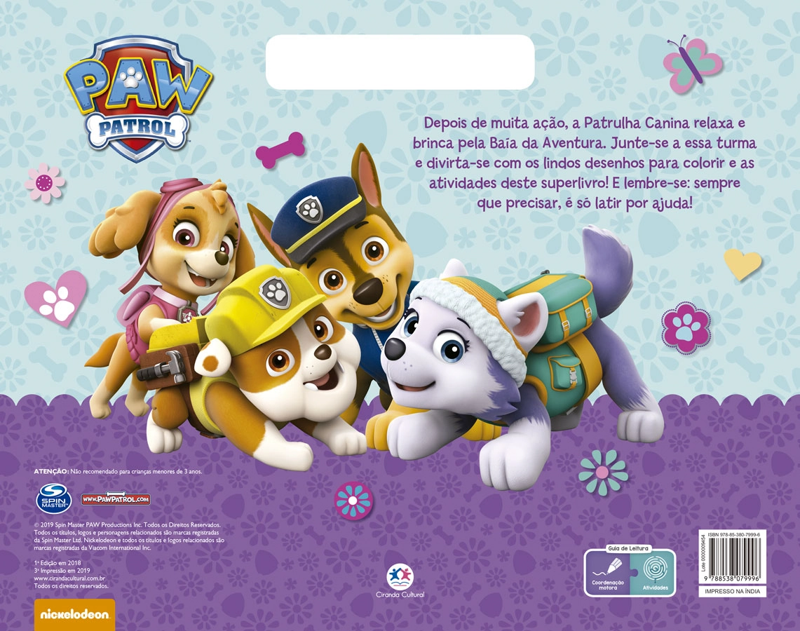 Megabloco Patrulha Canina Colorindo Com Os Filhotes 79996 Ciranda Cultural