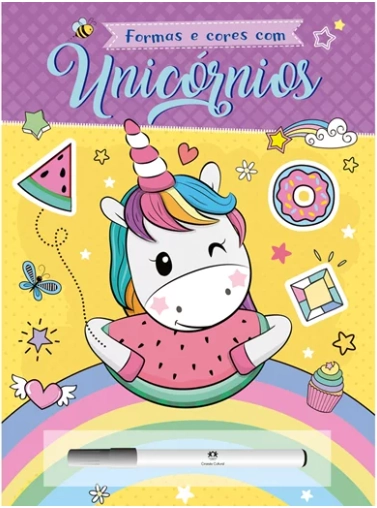 Livro Formas E Cores Com Unicornios 90762 Ciranda