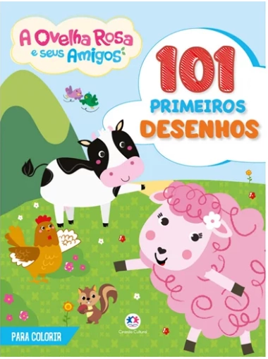 Livro 101 Primeiros Desenhos Ovelha Rosa E Seus Amigos 94944 Ciranda