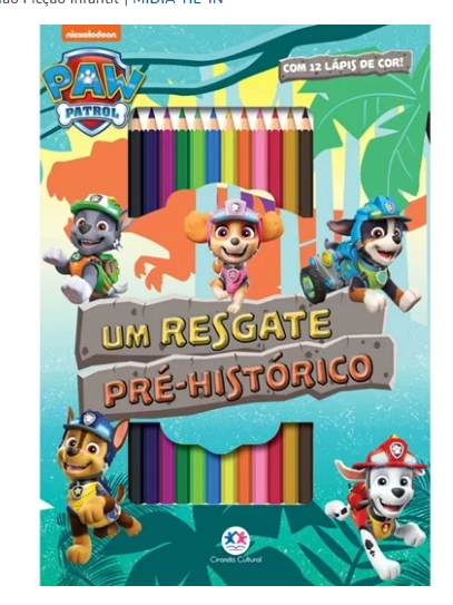 Livro Kit Colorir Patrulha Canina Um Resgate Pre Historico 96016 Ciran