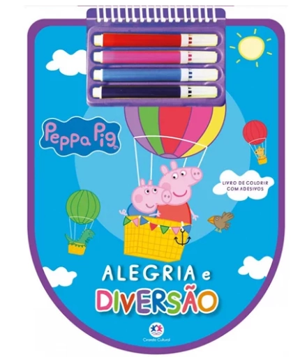 Livro Kit Colorir Peppa Pig Alegria Diversao 96078 Ciranda