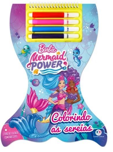 Livro Kit Colorir Barbie Colorindo Sereis 96122 Ciranda