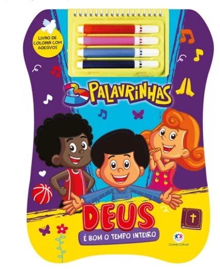 Livro Kit Colorir 3 Palavrinhas Deus E Bom 96139 Ciranda