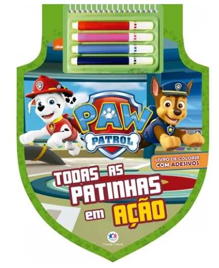 Livro Kit Colorir Patrulha Canina Todas Patinhas Acao 96146 Ciranda Cultura