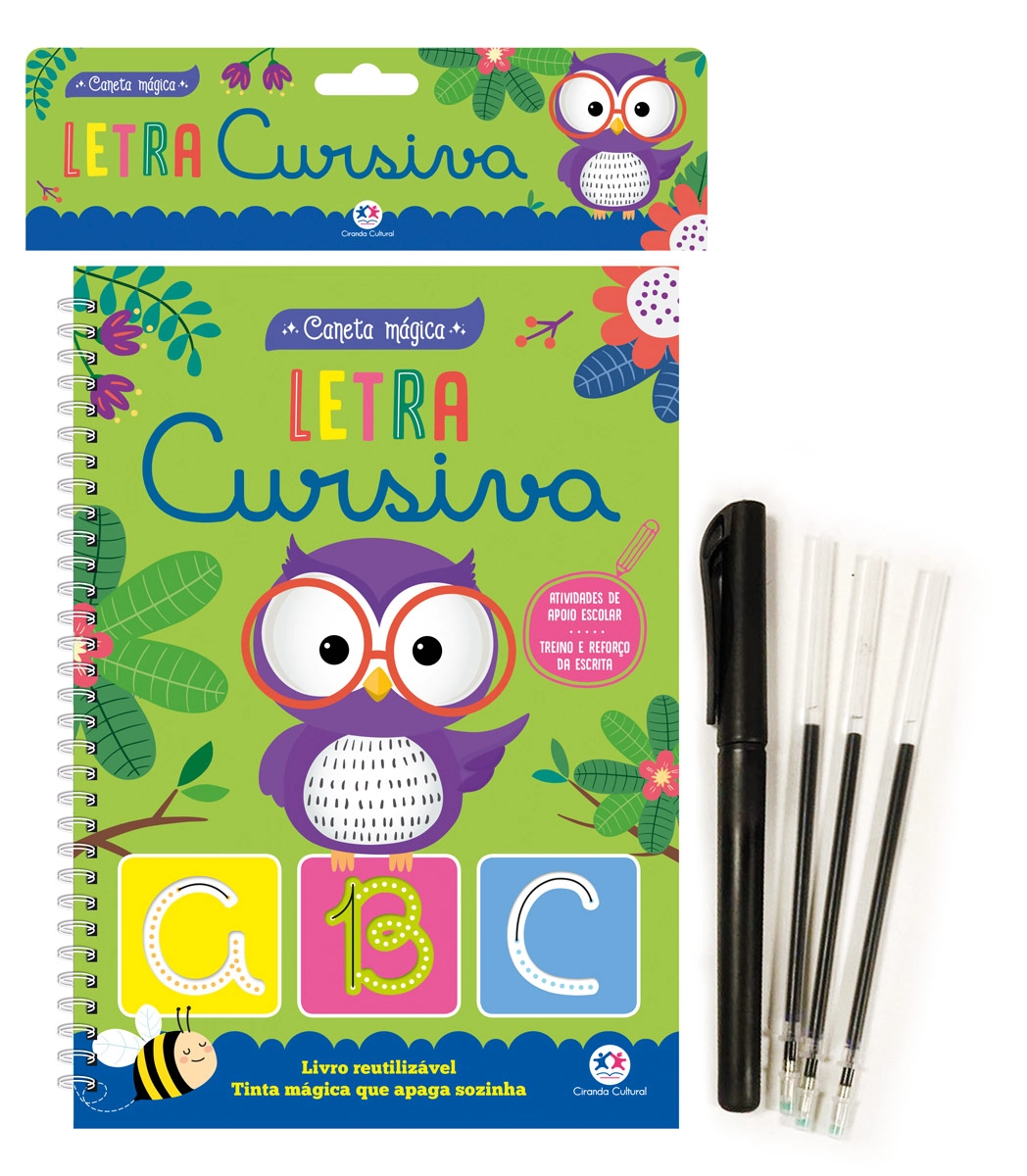 Livro Caneta Magica Letra Cursiva 098249 Ciranda Cultural