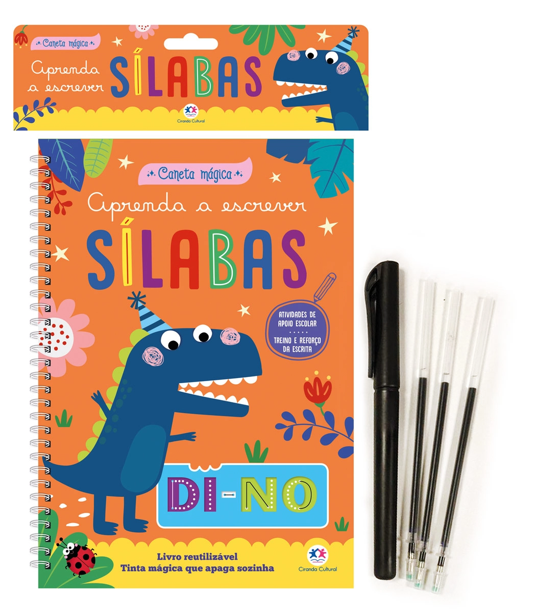 Livro Caneta Magica Aprenda Escrever Silabas 099499 Ciranda Cultural