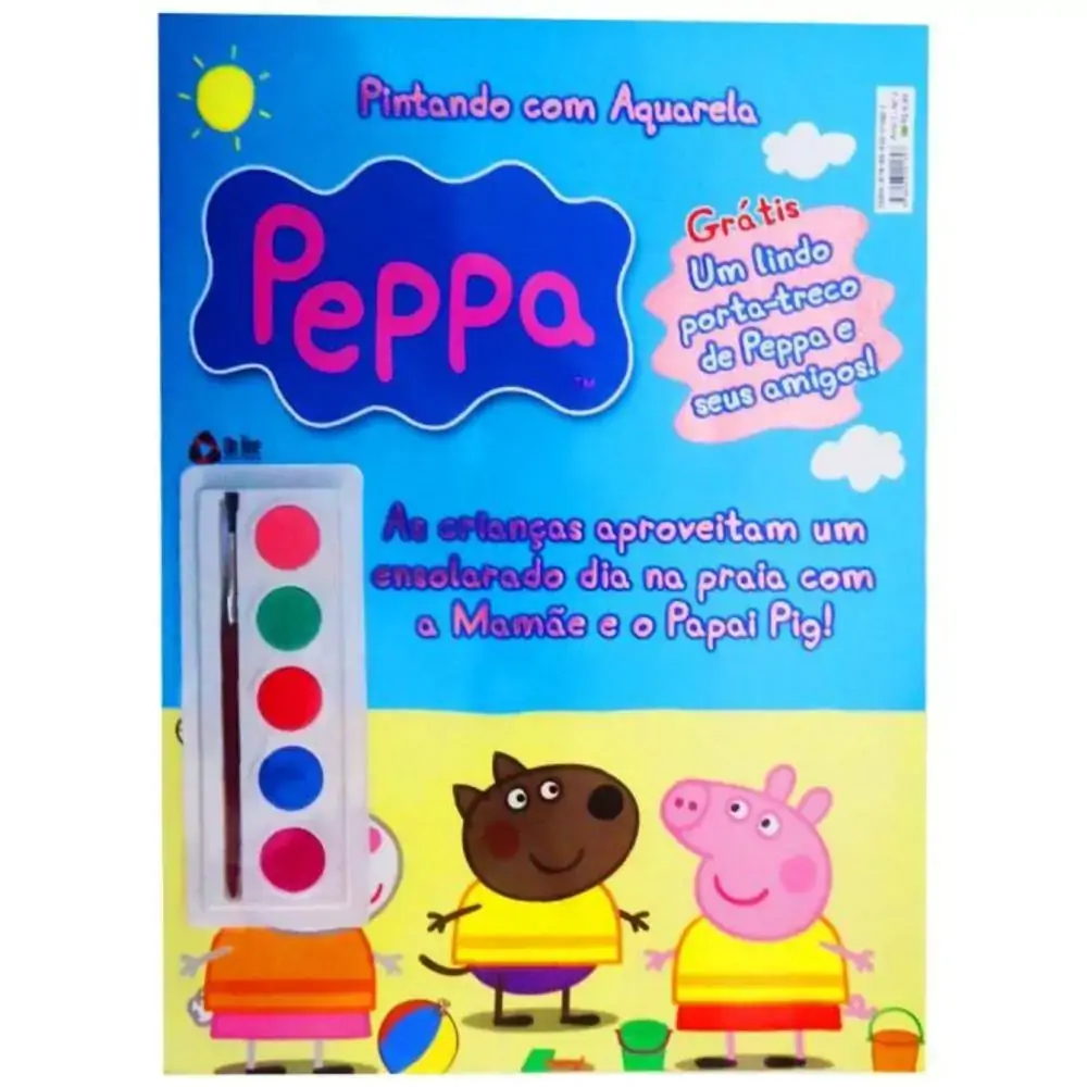 Peppa Pig Pintando Com Aquarela