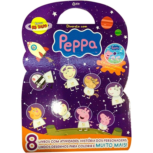 Livro Peppa Maleta