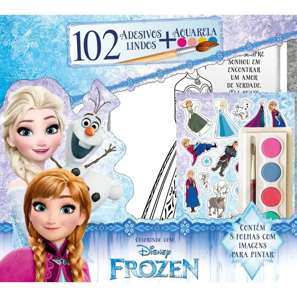 Livro Ed.online Colorir Com Frozen