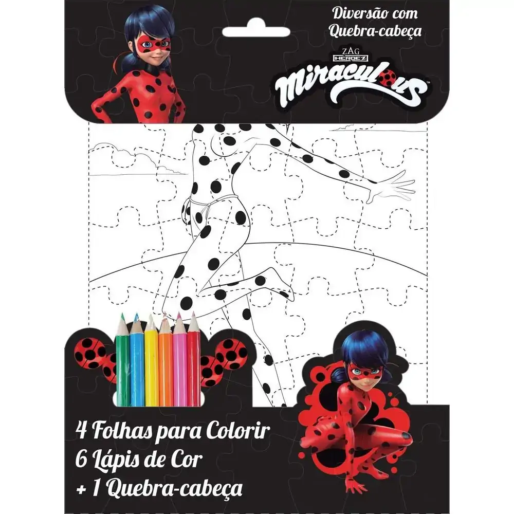 Livro Ed.online Diver. C/q.cabeca Ladybug