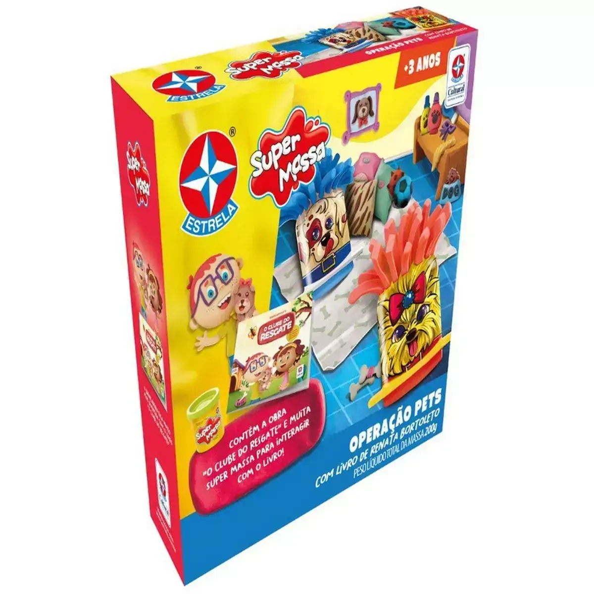 Massa De Modelar - Super Massa - Operação Pets Com Livro - Estrela