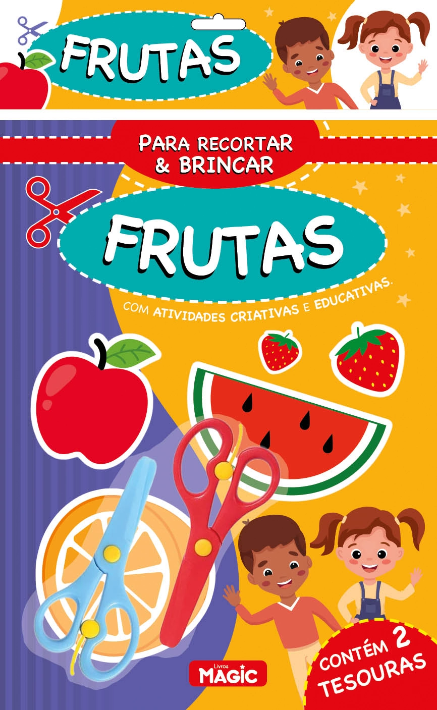 Livro De Colorir Para Criar E Brincar Com As Frutas