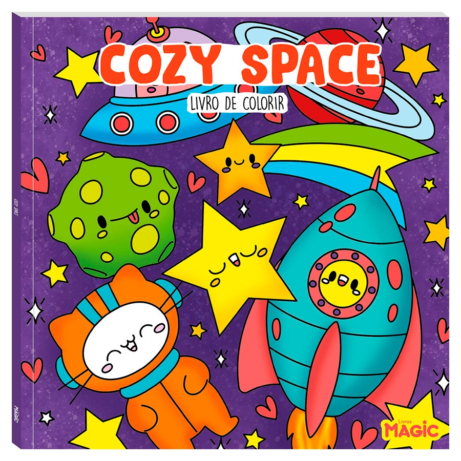 Cozy Space Livro De Colorir