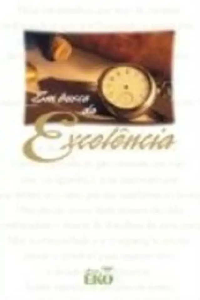 Livro Em Busca Da Excelencia
