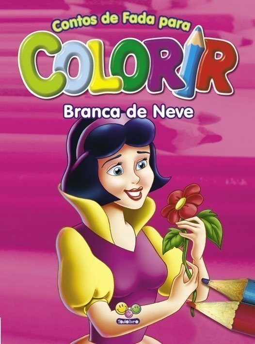 Livro Colecao Para Colorir Branca De Neve 65g Editora Todolivro