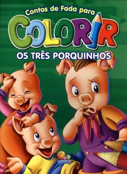 Livro Colecao Para Colorir Os Tres Porquinhos 65g Editora Todolivro