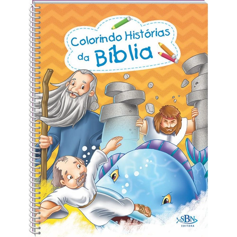 Livro Inf Colorindo Hisotiras Da Biblia 1085000 Todo Livro